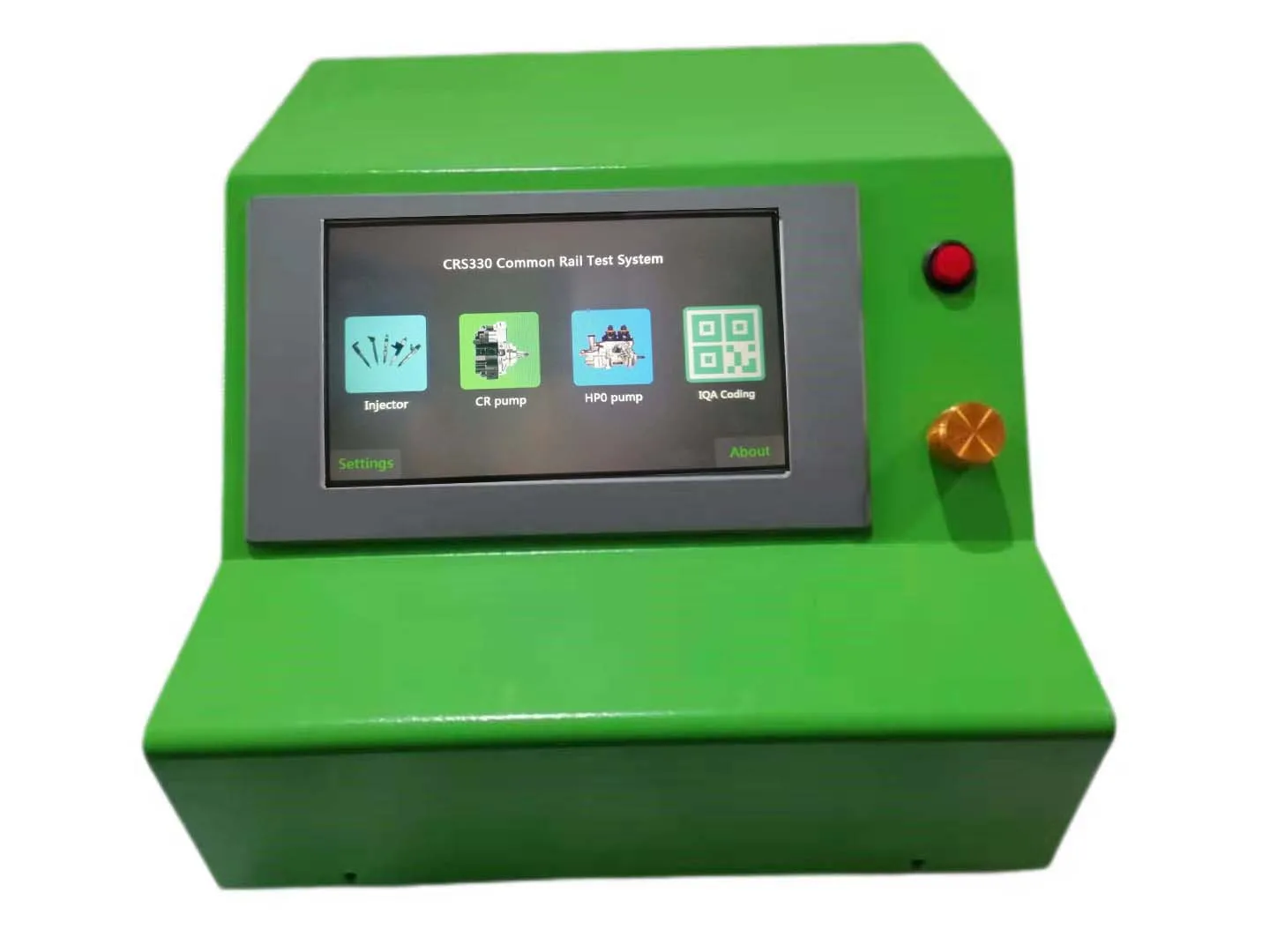 Drive 6 Injectors With 7 Inch Touch Color Screen CRS330 Common Rail Injector Tester QR Code Common Rail Pump HP0 Pump HEUI Pumps