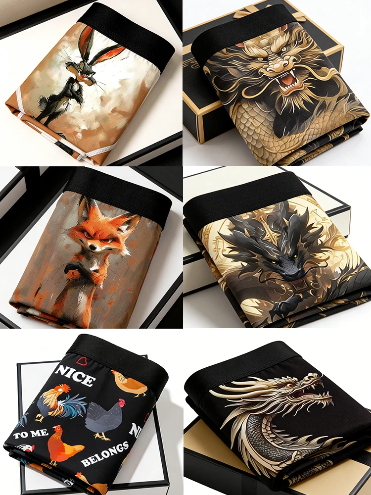 

Men's Boxer Briefs 6-Pack | Ultra Soft Cotton Stretch | Breathable Comfort Underwear for Daily Wear