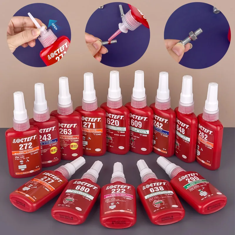 50 ml Schraubensicherung, Schraubenkleber, anaerober Schraubensicherung, Schraubenkleber, Anti-Lose-Gewindesicherungsmittel, anaerober Klebstoff, Dichtungsmasse