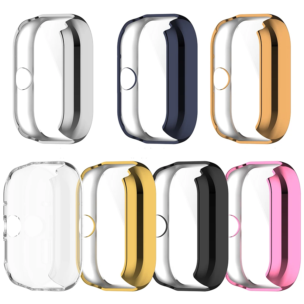 Electroplated TPU Protective Case For Redmi Watch 4 Full Screen Protector Shell Cover Bumper