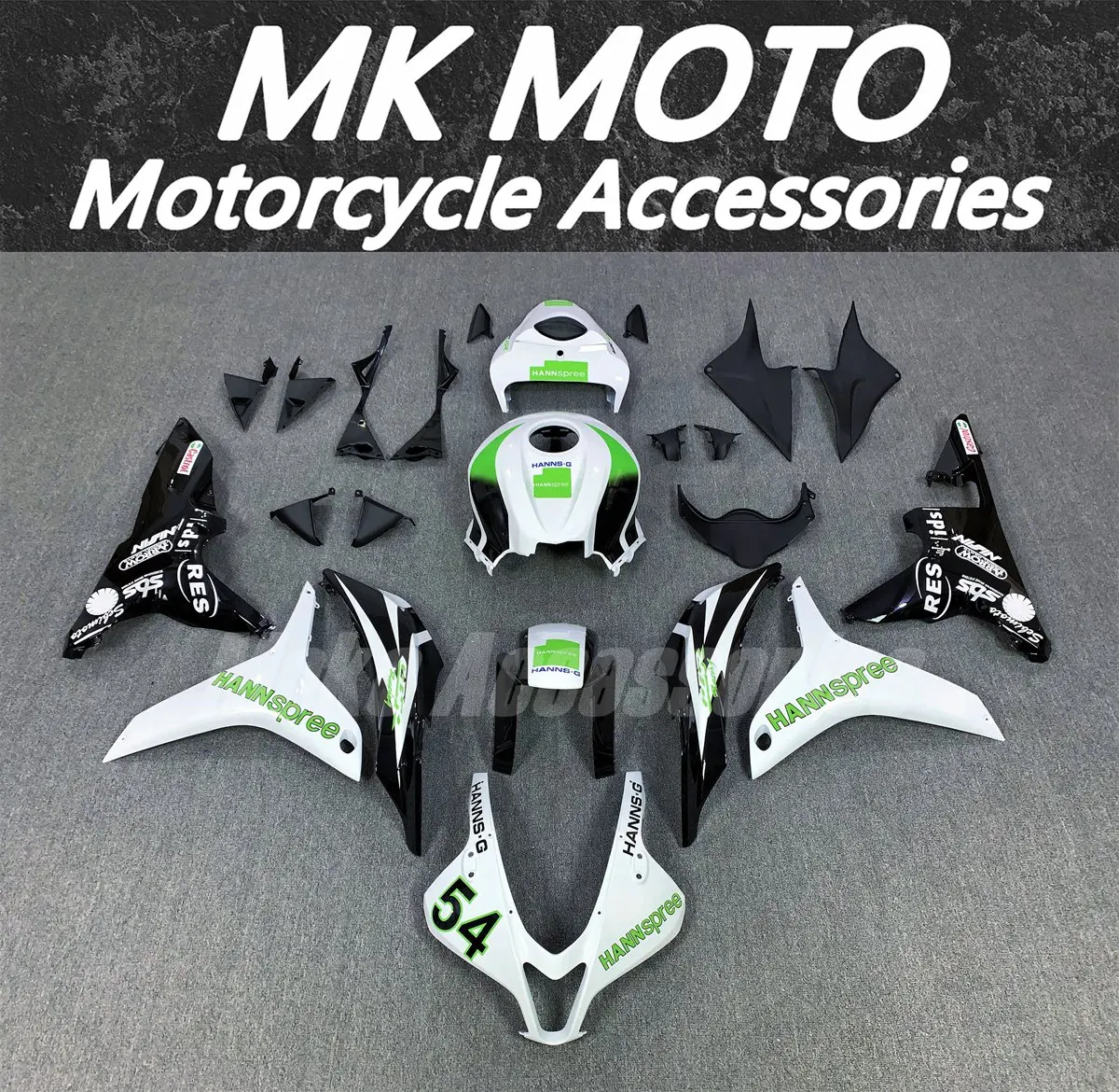 

Fairings Kit Fit FOR CBR600RR 2007-2008 Bodywork set injection Black White Green