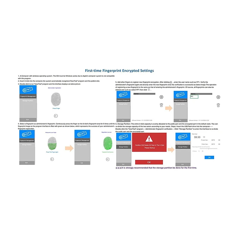 Fingerprint USB3.0 Flash Drive 64G Accurate Identificaiotn Privacy Management Key USB Fingerprint Flash Drive K