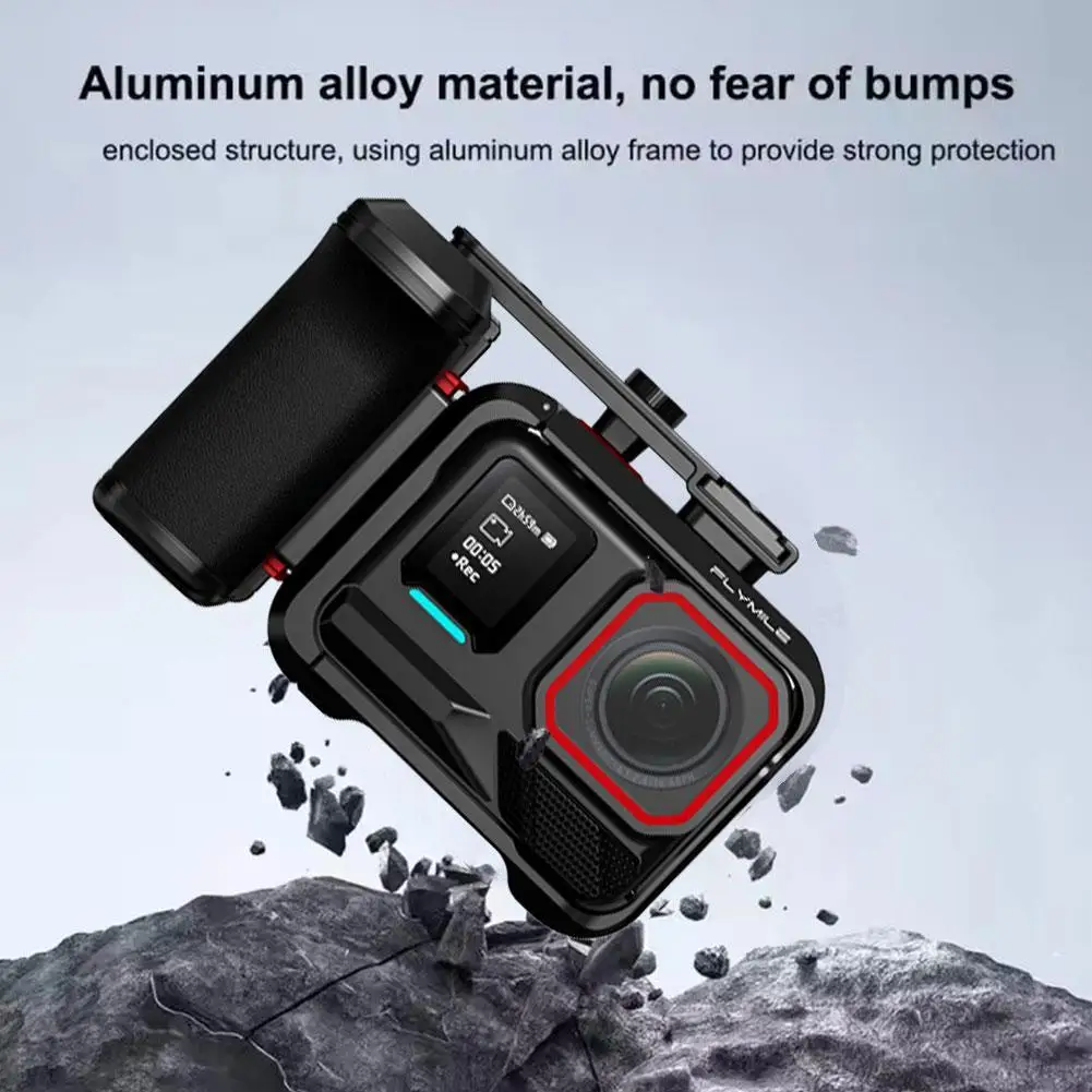 For Insta360 Ace Pro1/2 Street Camera Handle Set, Sports Camera, Rabbit Cage Expansion Accessories Shutter Button Photography