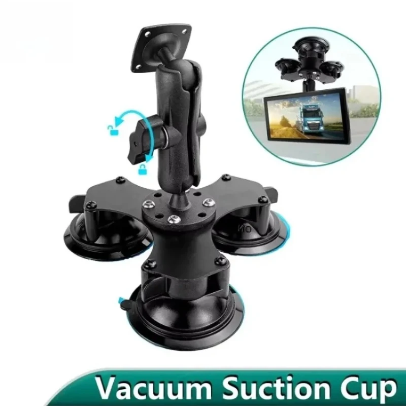 Truck Vans Super Heavy-Duty 3 Suction Cup Holder Vehicle-mounted Monitor Display Anti-fall Fixing Bracket Easy Install Up To 5kg