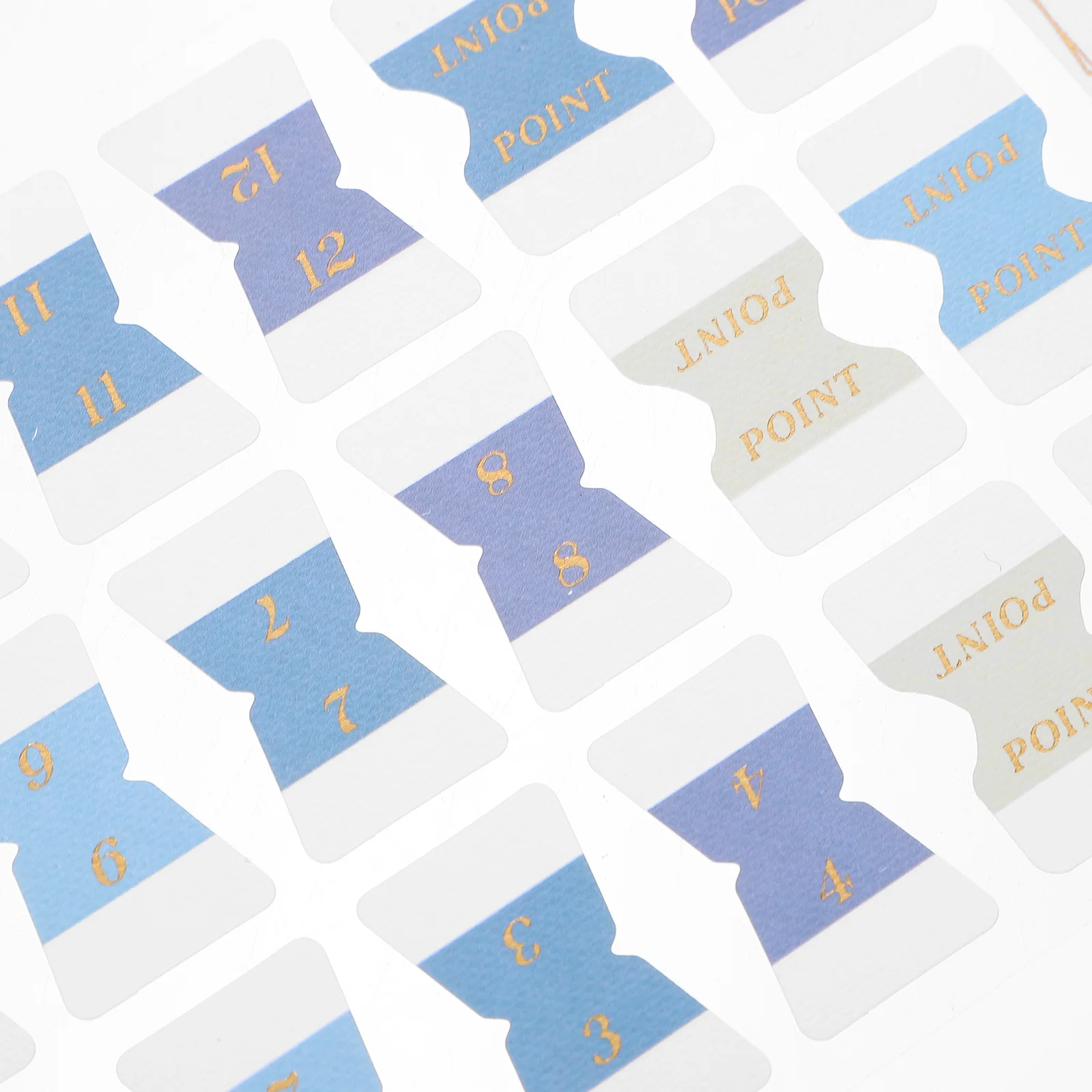 

6 Sheets Self-Adhesive Sticky Tabs Colored Index Tabs for Books Practical Classification Marking School Office Use