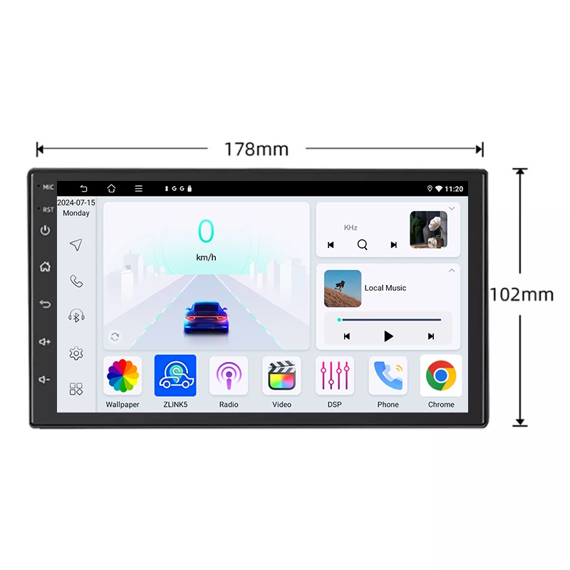 7'' Android 15 Car Radio For Toyota Celica 1994-1999 GPS Navi Carplay 2DIN FM Stereo Head Unit Reversing Camera Autoradio