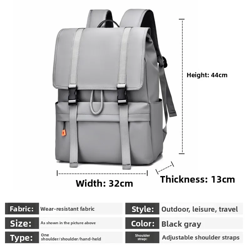 New Men's Backpacks, Large-capacity Casual Travel Backpacks, Multi-layer Water-resistant Computer Bags, Outdoor Sports Backpacks