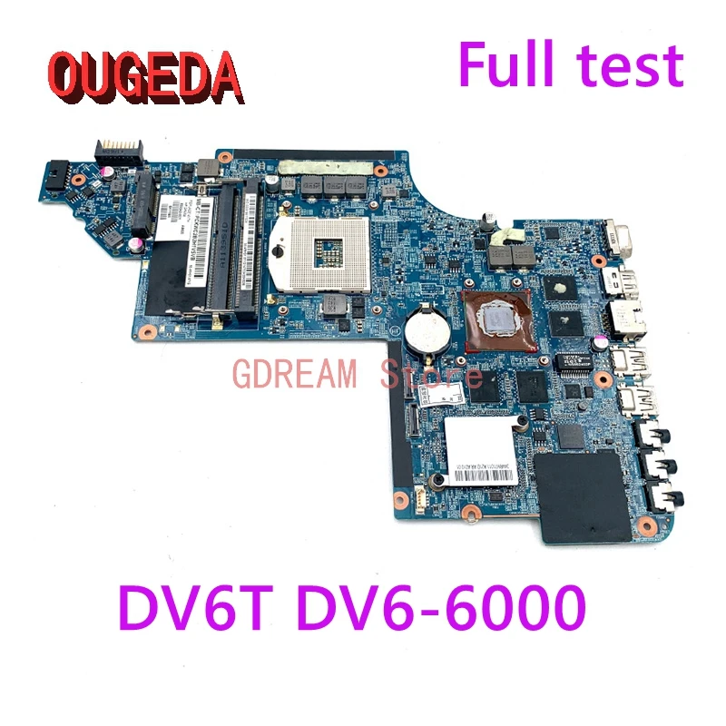 

OUGEDA For 665342-001 665342-601 659148-001 HP Pavilion DV6T DV6-6000 Laptop Motherboard HD6770 GPU DDR3 main board full test