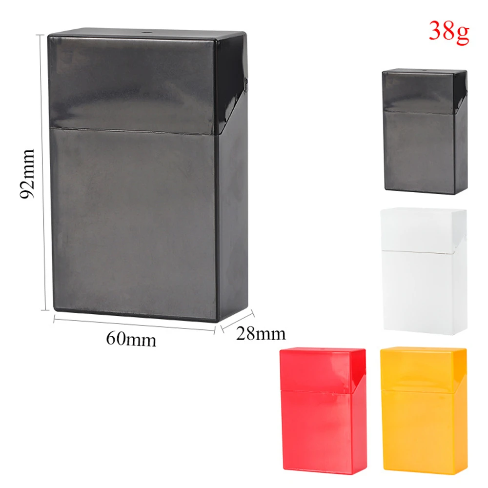 1pcs Multi Color Plastic Cigarette Box Portable Thin Cigar Case Pocket Smoking Holder Anti-Collision Storage Container Men Women