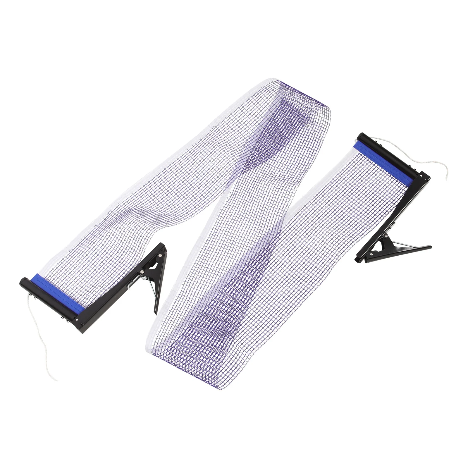 مجموعة واحدة من شبكة تنس الطاولة المحمولة القابلة للطي مع رف، تصميم خفيف الوزن ومقاوم للاهتراء للاستخدام الداخلي والخارجي