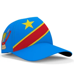 Zaire Masculino Diy Custom Made Nome Número Zar Casual Chapéu Bandeira Da Nação Za Congo País República Francesa Texto Imprimir Foto Boné de Beisebol