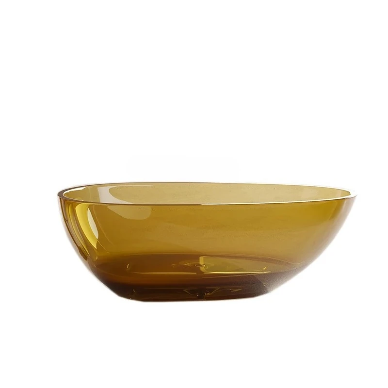 

Transparent bathtub resin household independent integrated hotel B & B colored crystal artificial stone