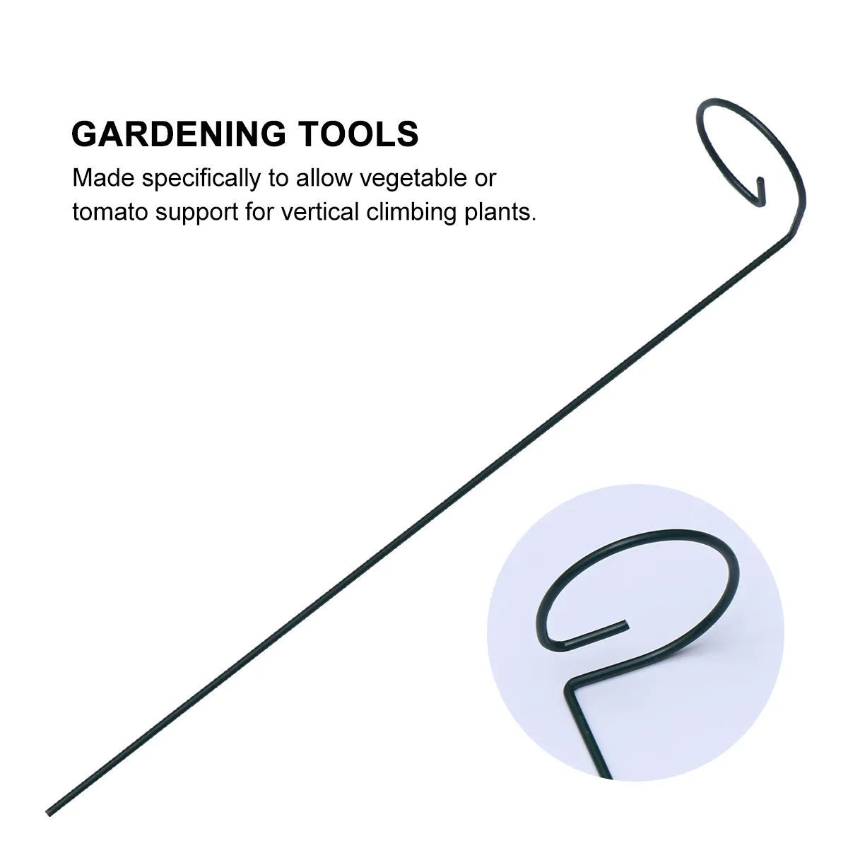 

10 шт. Подставки для цветов/растений, опоры для вертикального роста, прочные железные каркасы, садовый инструмент для томатов, перца, баклажанов, 16 дюймов