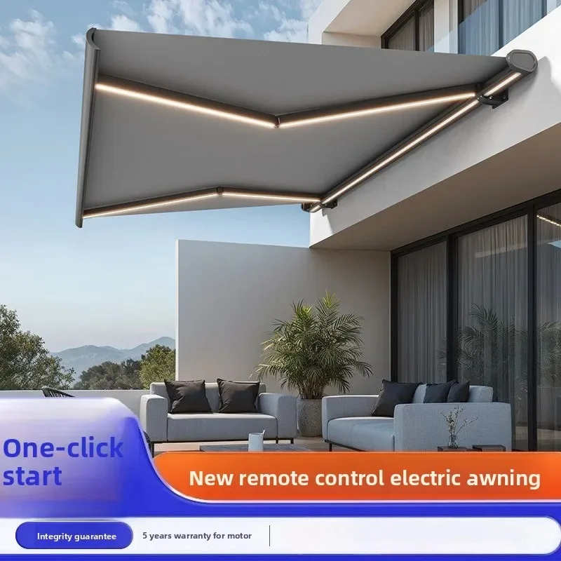 

3x2M High-end Heavy-duty Retractable Sunshade Fully Boxed Sunshade Installation Not Included izable