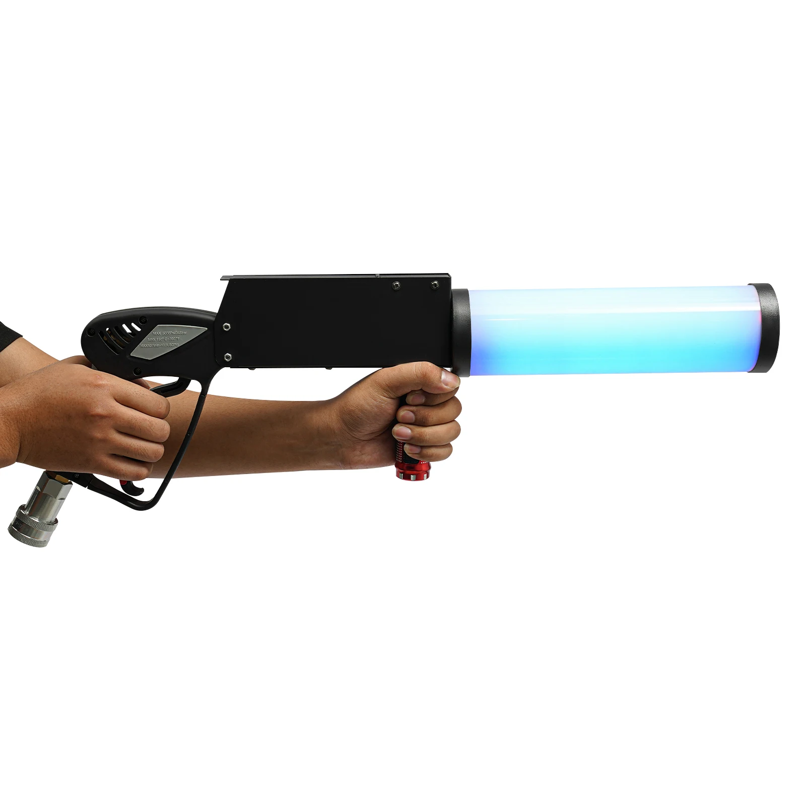 

Ручной пистолет для тумана CO2, RGB светодиодная дымовая машина, высокое давление 5-6 МПа, создатель сценических эффектов для вечеринок для DJ, свадебного концерта