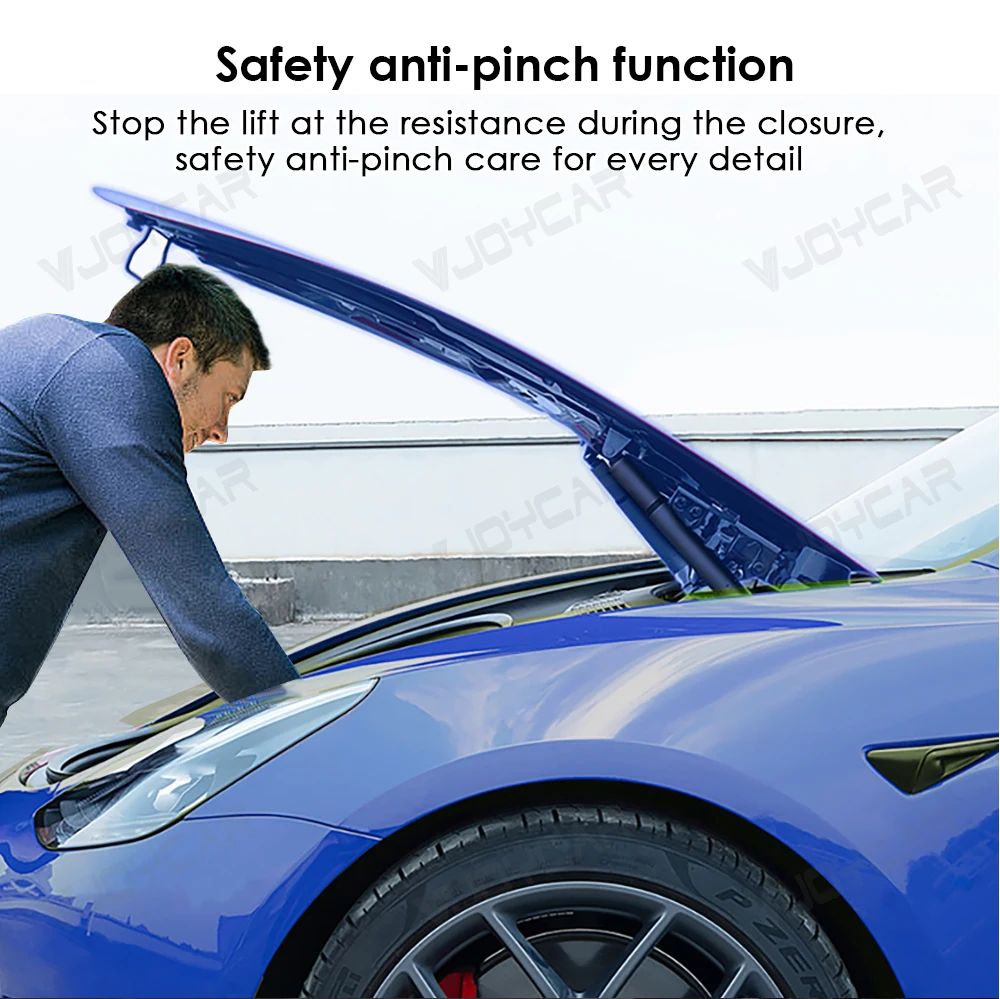 테슬라 모델 3 Y S X 3 하이랜드 Y 주니퍼 YL용 Vjoycar 전동 프론트 트렁크, 핀치 방지 자동 파워 리프팅 클로저 방수 기능 탑재 썸네일 3