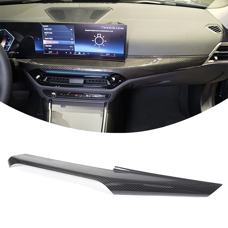 

Для 2023+ BMW 3 серии/4 G20 G22 декоративные полоски приборной панели, декоративные аксессуары для приборной панели автомобиля, углеродное волокно