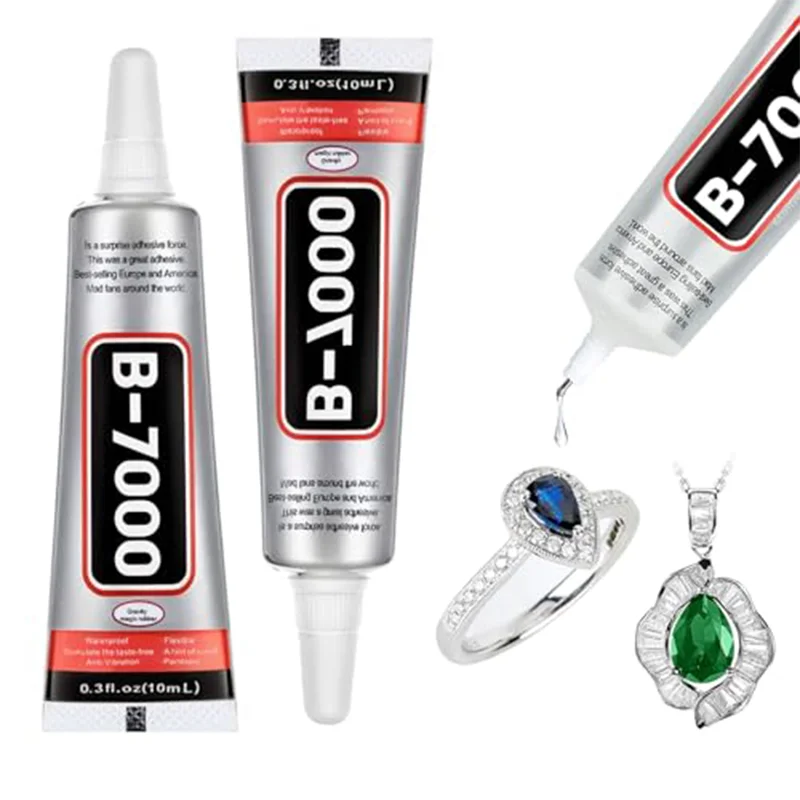 Cola especial para joias com metais e pedras preciosas: 10 ml (0,3 fl oz) de cola superforte; cola para confecção de joias com miçangas; artesanato com strass e diamantes