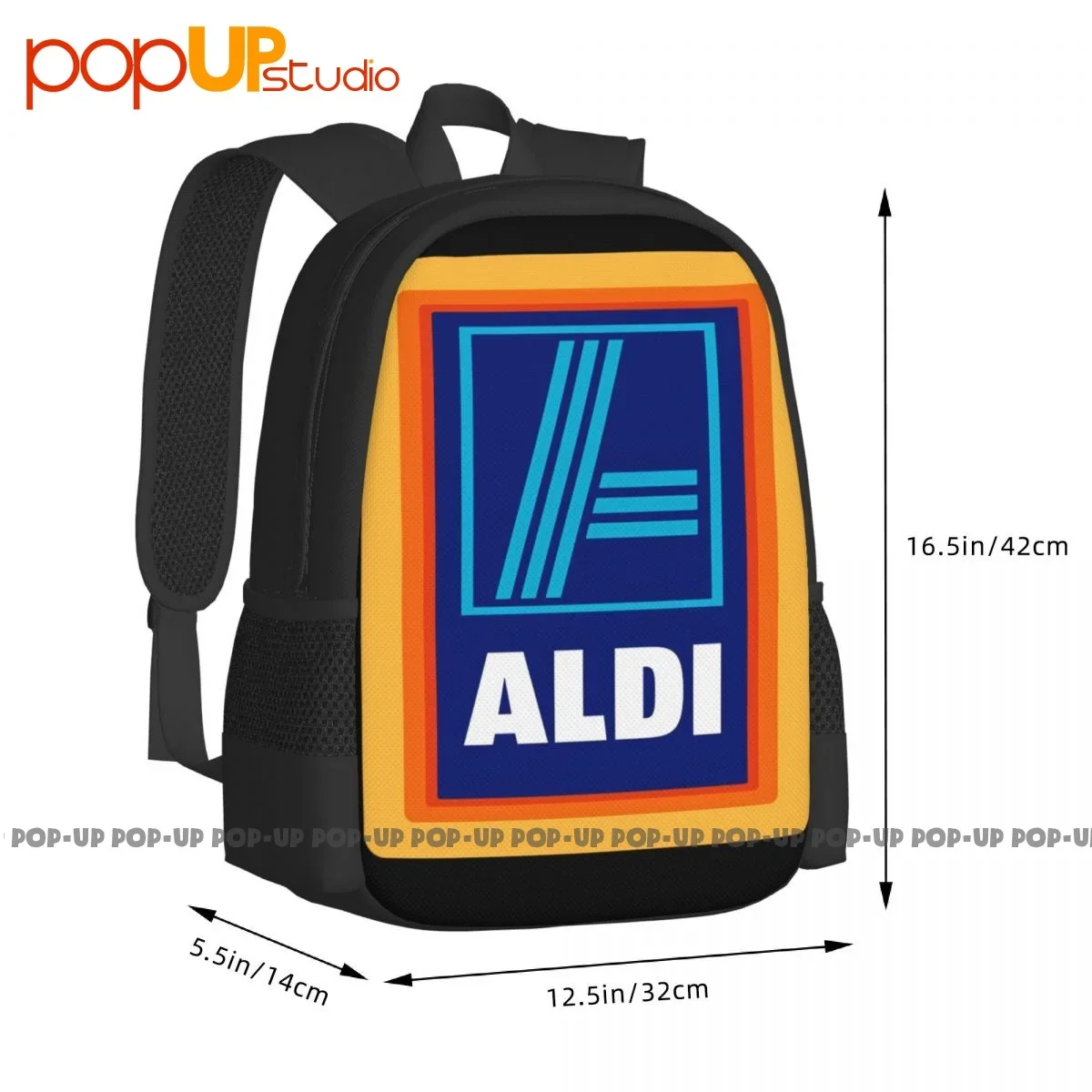 Aldi Market tas ransel kapasitas besar, tas penyimpan makanan Softback kapasitas besar untuk perjalanan