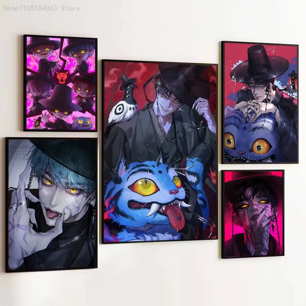 

Kpop S-Saja Boys Jinu Poster Prints Wall Art Picture Painting Gift Living Room Restaurant Bar Large Dec Sticker