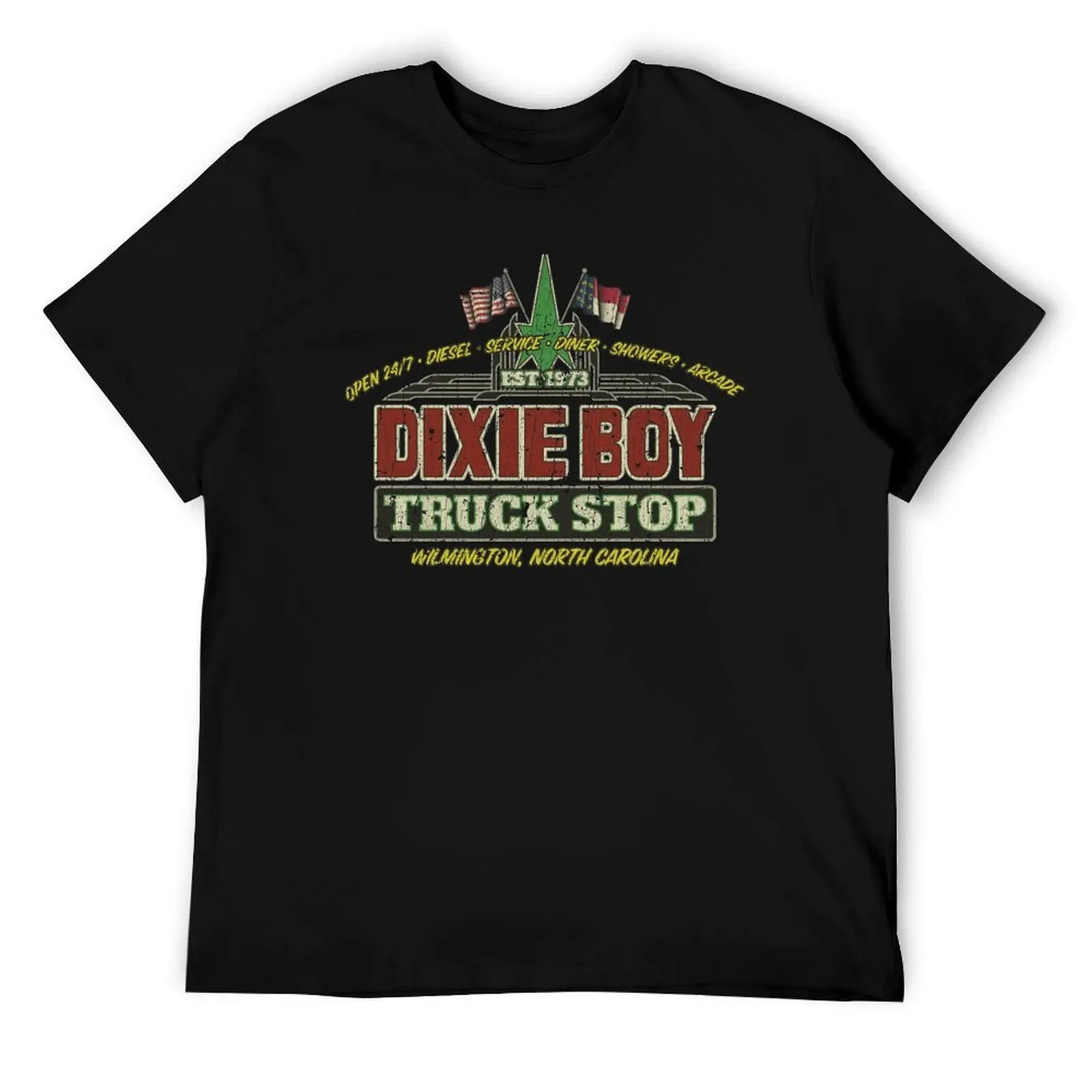 

Dixie Boy Truck Stop T-Shirt cotton t shirt pack man graphic t shirt T-Shirt