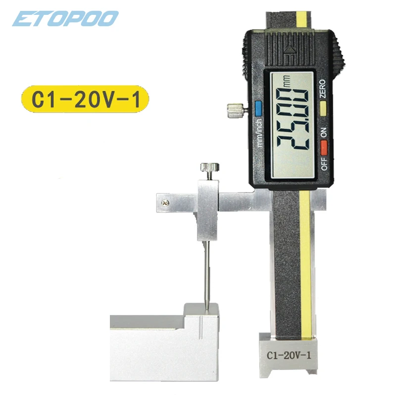 

+/-20mm 30mm Digital Step Gauge with exchangeable measuring point to measure mutual position two adjacent surfaces of vehicle