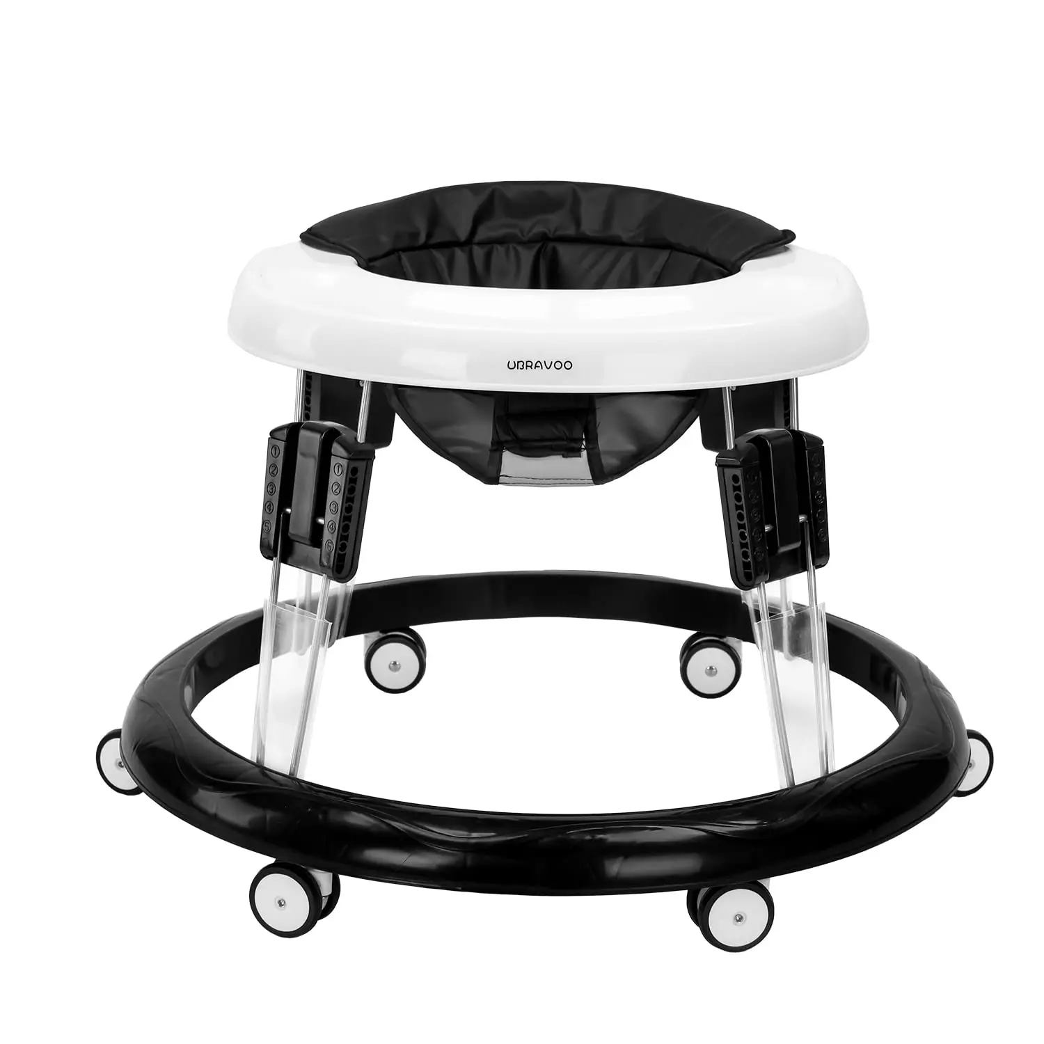 Adjustable Baby Walker Aids, Easy to Clean Tray, Universal Rollator, Anti-Rollover Folding Walker for Girls & Boys 6-18 Months