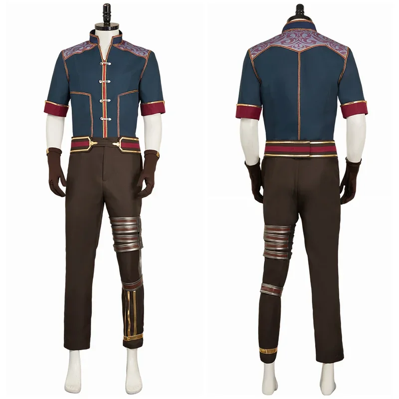 تلفزيون 2 غامض جايس تأثيري الرجال الأخضر دور زي 2024 لعبة LoL تمويه ملابس قفازات الساق الفرقة مجموعة الملابس هالوين SuitsY ^ 0!