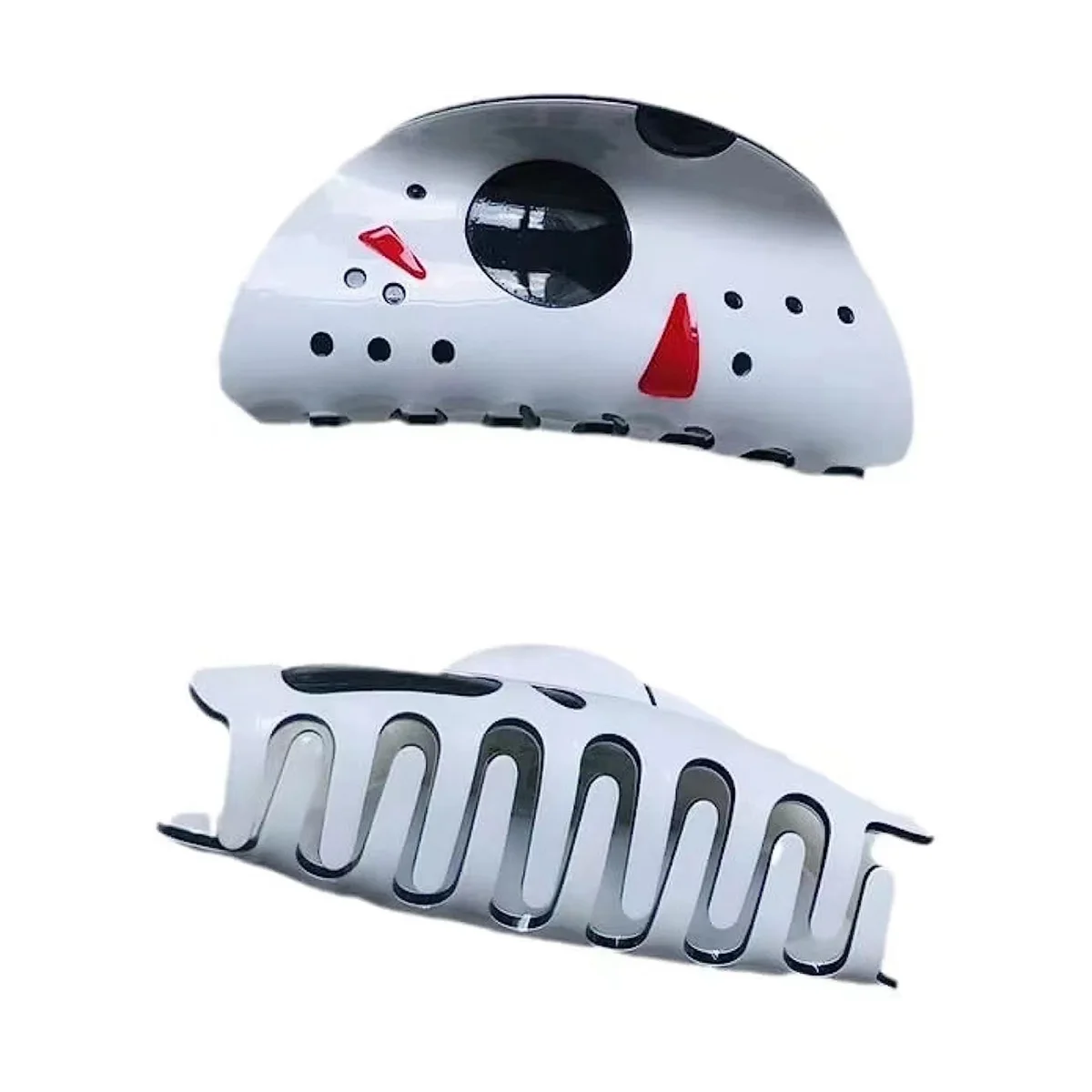 Pinza de pelo de Halloween para mujeres y niñas, horquilla divertida, máscara, pinza para el cabello, tiburón, accesorios para el cabello, style-b, 10CM