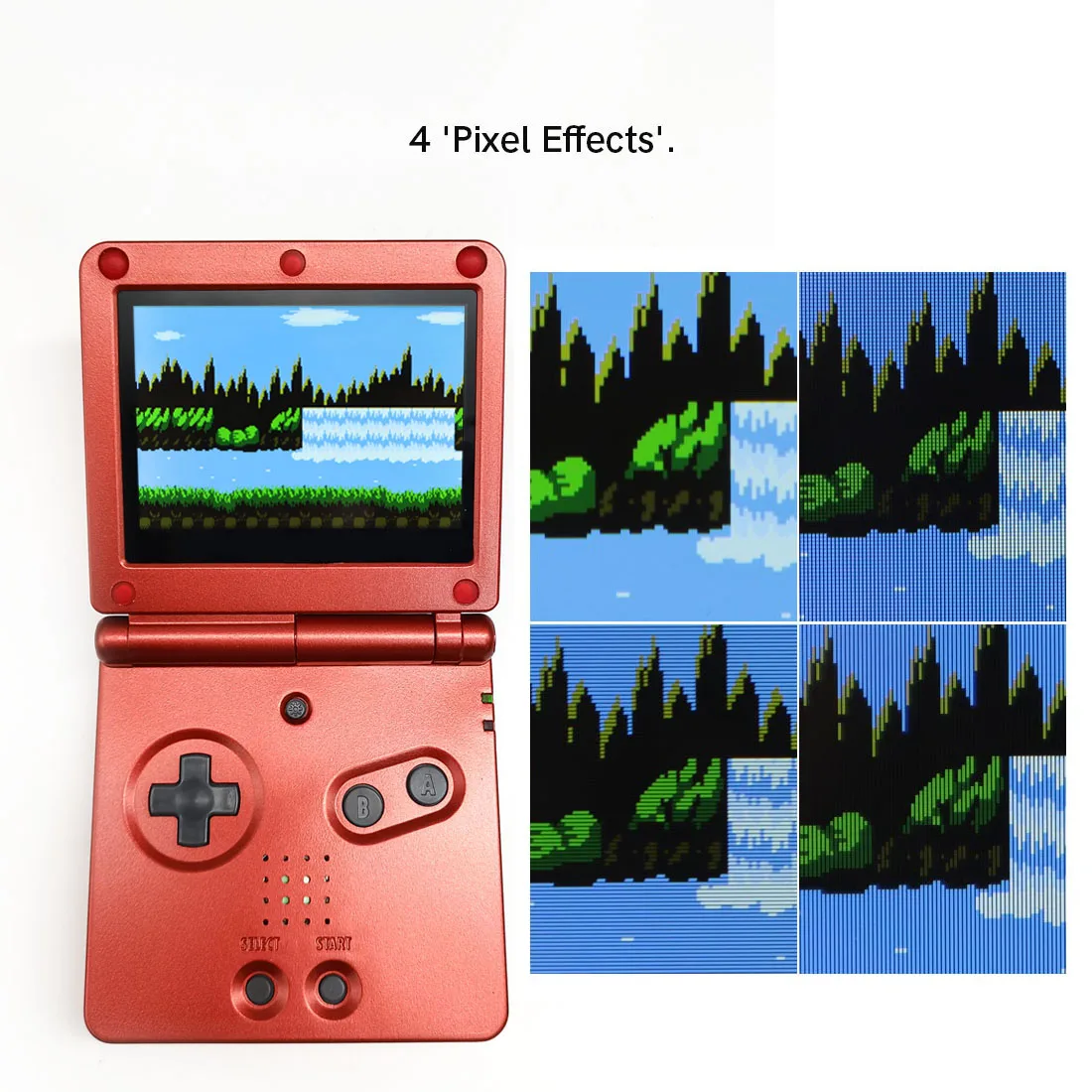 Hispeedido Add Desaturation V5 Pre-Laminated 3.0" IPS 720x480 Backlight LCD Kit+Shell Case For GBA SP No Need to Trim Shell - view 3