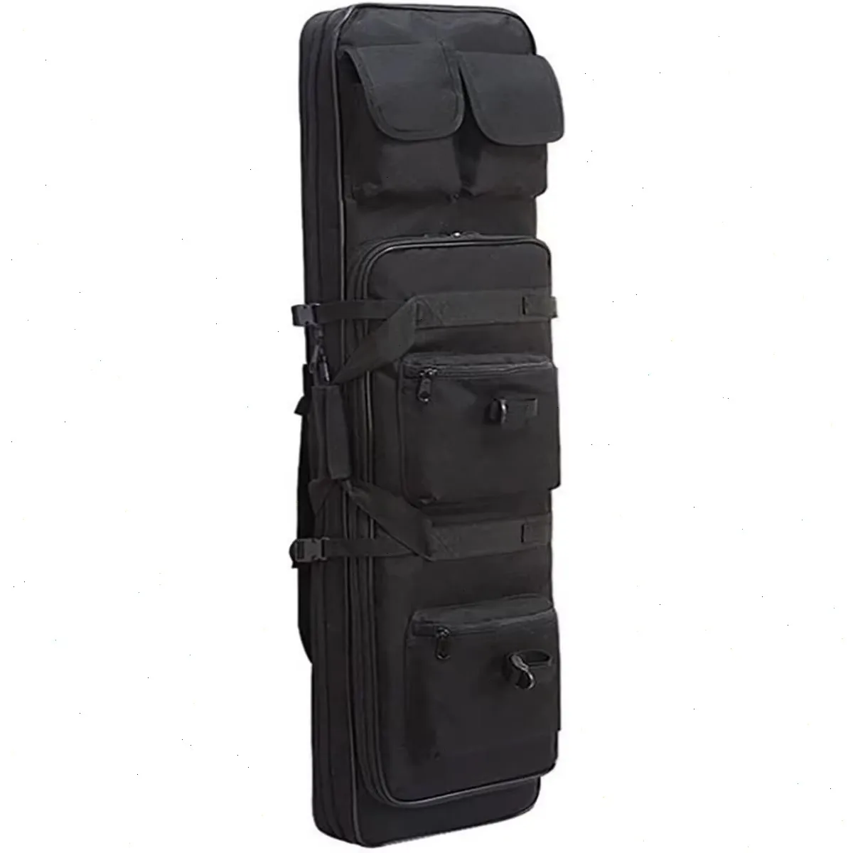    Sac à dos militaire tactique (81*24cm), grand sac à dos en tissu Oxford durable, robuste pour l'airsoft, la randonnée, le camping et les activités de plein air