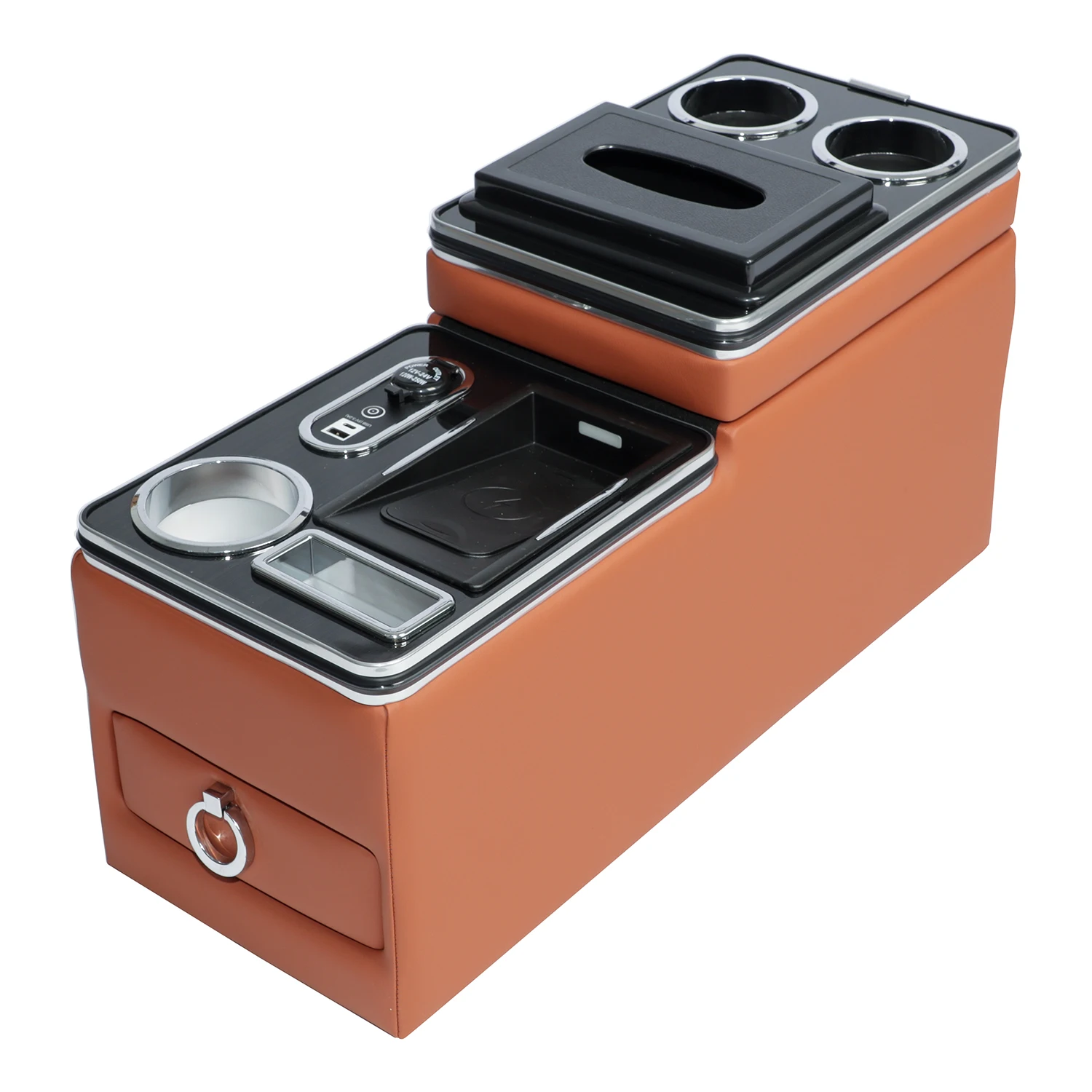 

Center Console Box Car Armrest Universal Middle Row for Ideal L8 L9 With Wireless Charging Car Armrest Box