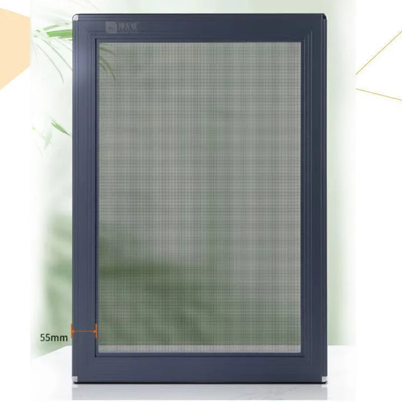 Minder 0.5M2 Diy Makkelijk Aflevering Indoor Aluminium Anti Insect Fly Mosquito Window Screen Met Roestvrij Staal Gaas