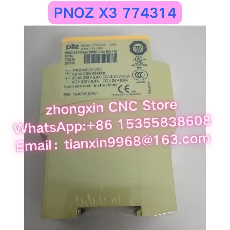 Brand new original PNOZ X3 774314 safety relay Fast delivery