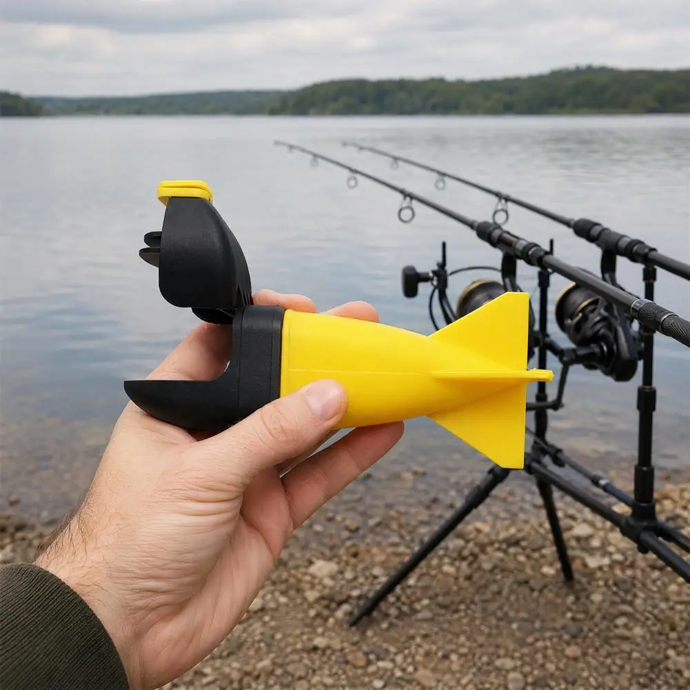 

Automatic Opening Lure Box Carp Feeder Bait Holder Long Casting Lure Launcher Bait Thrower Bombs Floats Carp Feeding Device