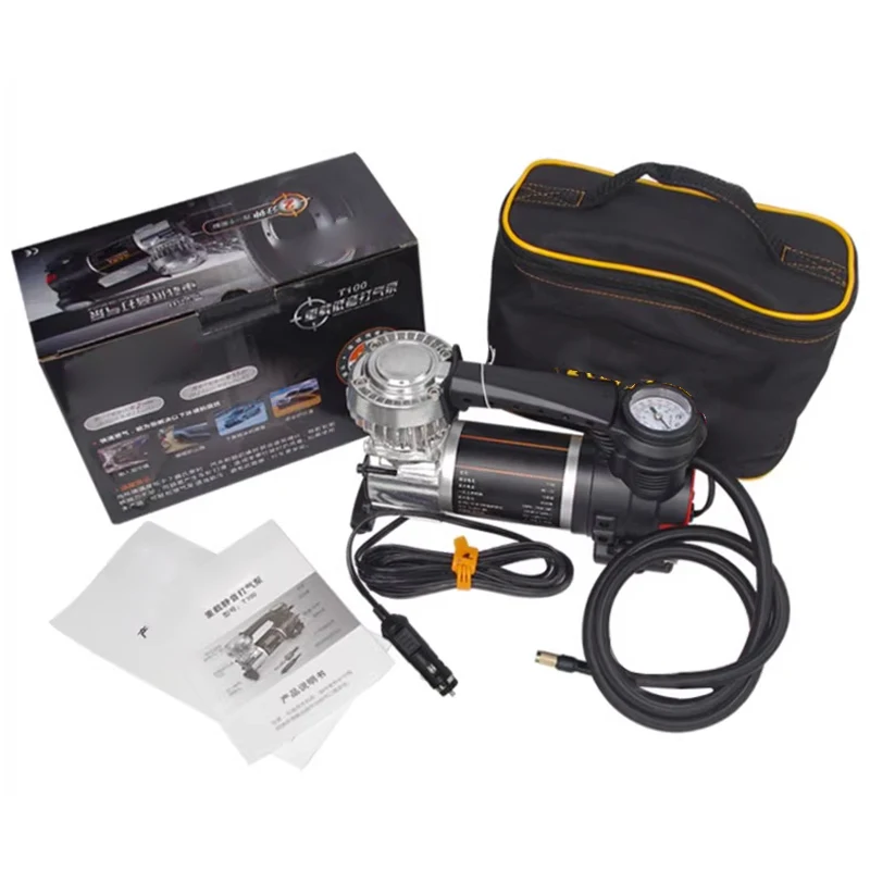 

Car Tire Inflator Pump High-Power 12V Portable Tire Inflator for Trucks, Off-Road Vehicles, and SUVs T100/T200 Outdoor Portable