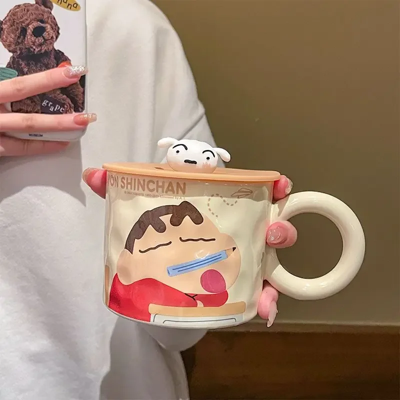 

Anime Crayon Shin Chan Mug Anime Girl High-Looking Ceramic Mug Shin-chan Pajamas Series Coffee Milk Cup Gift