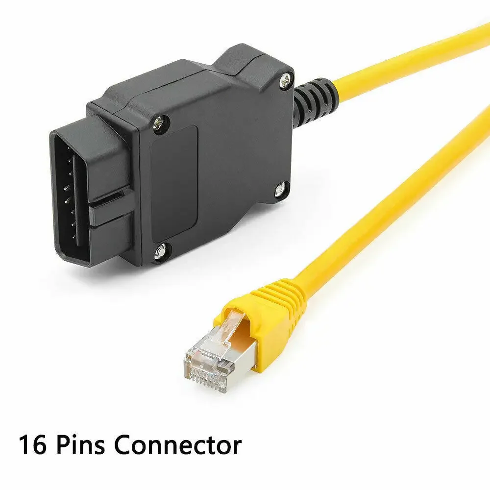 ENET Interface Cable Compatible Diagnostic ConnectorBMW Ethernet To OBD Enet Cable E-SYS IcoM Coding F/G-Series OBD2 E