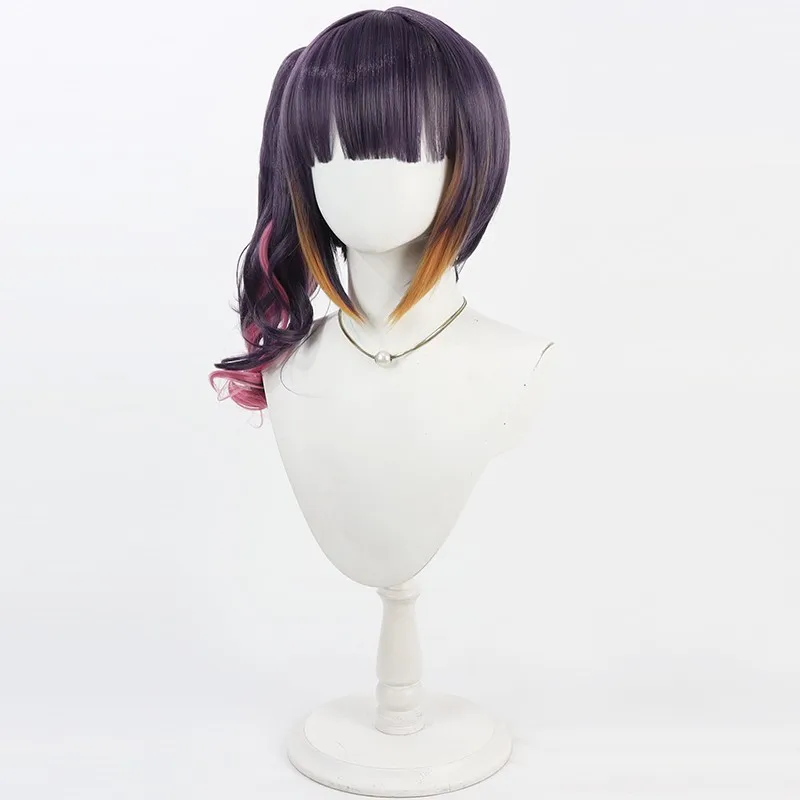Hololive EN Ninomae Ina'nis cosplay wig detachable ponytail Halloween gift
