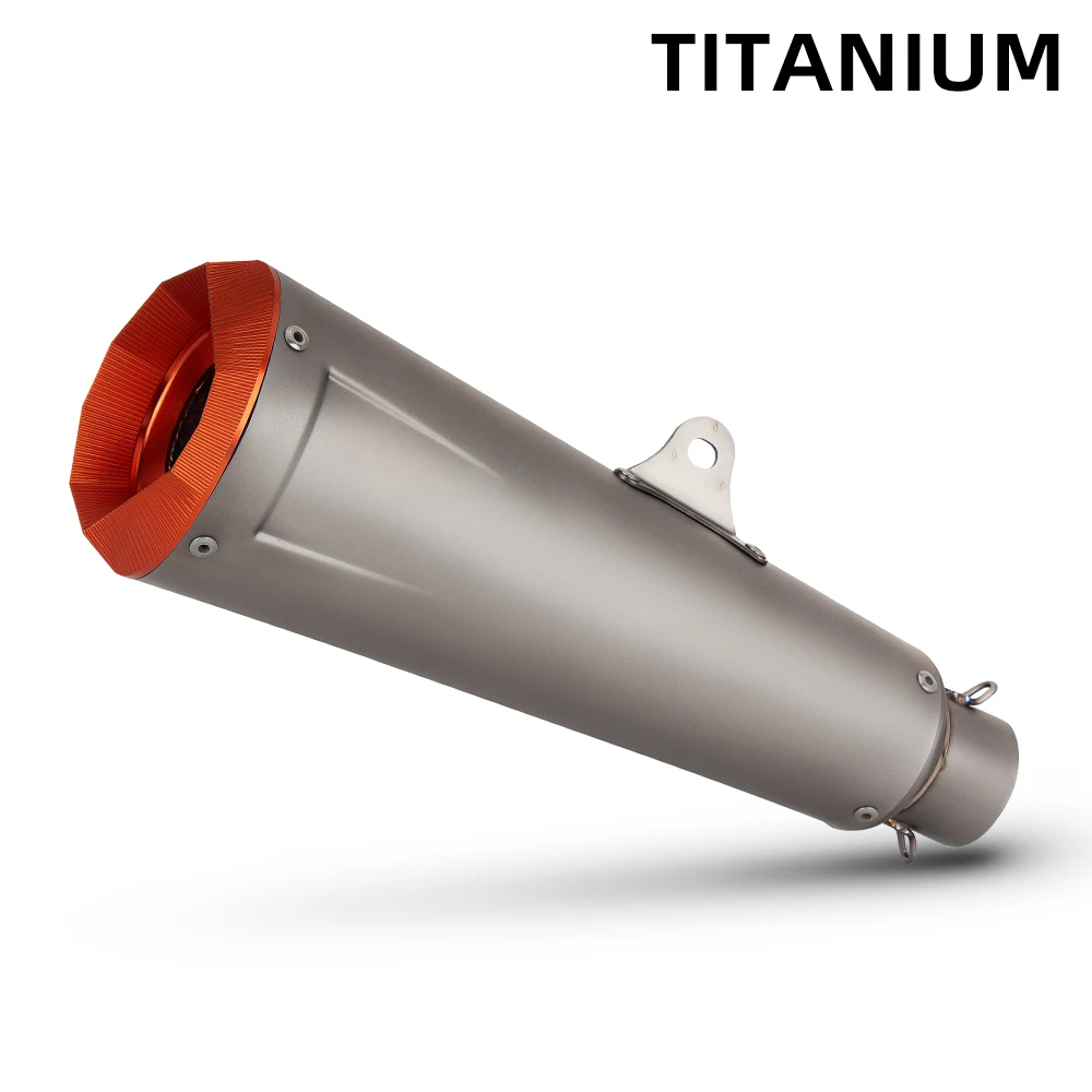 

Motorcycle Exhaust Muffler 51MM Racing Exhausts Pipe Kit Tail Tube For GSX8S MT07 XSR900 TMAX530 CB750 HORNET ZX6R Z1000SX 765RS