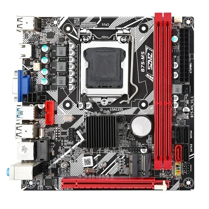 SZMZ mini itx Motherboard LGA1155 kit B75 with i5 3570 CPU + 2*8GB DDR3 RAM PC gamer completo Set LGA 1155 motherboard combo