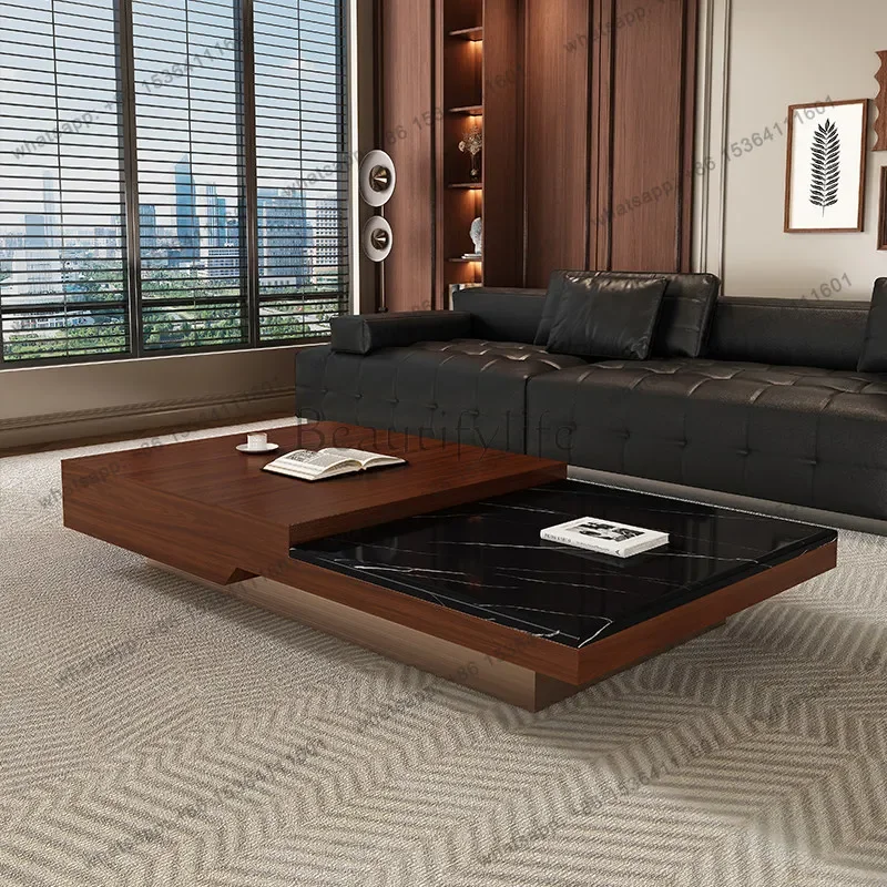 Customizable Italian light luxury luxury stone high-end coffee table simple home irregular creative rectangular designer new