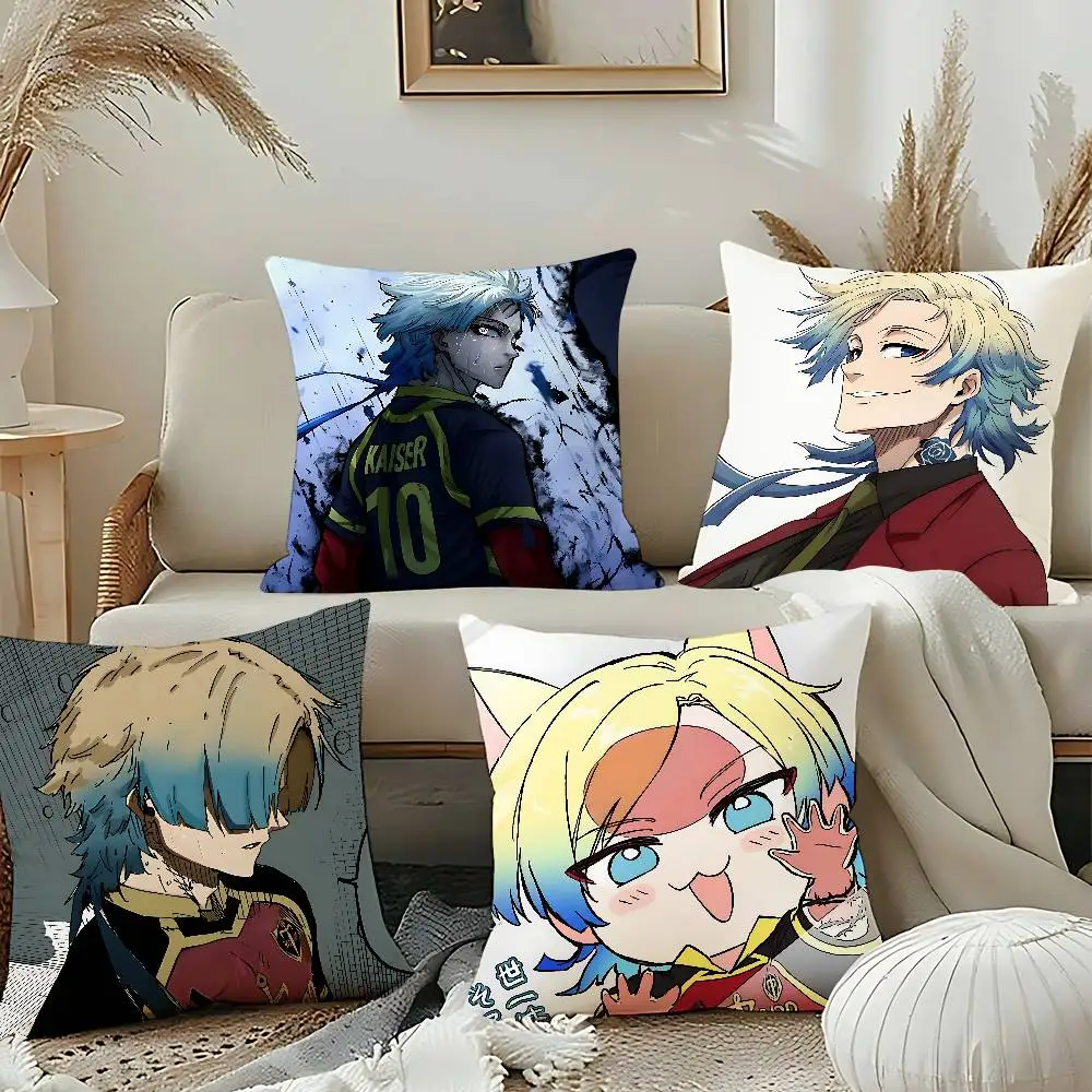 Anime M-Michael Kaiser-S Throw Pillow Covers Pattern Cushion Cover Suitable For Sofa Bedroom Car Pillow Cover