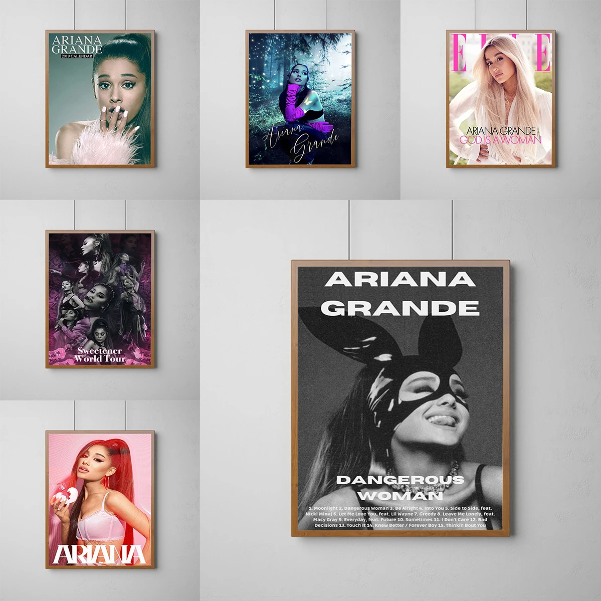

American Pop Singer Ariana Grande Poster Wall Posters Room Decor Tableau Decoration Mural Decorative Paintings Painting Home Art