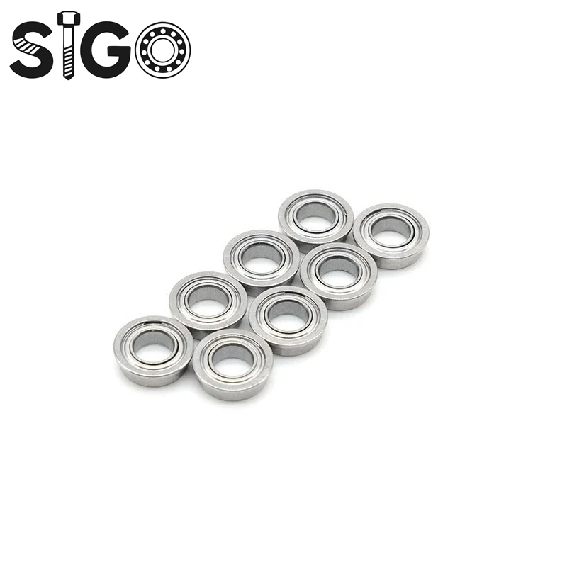 10PCS MF95ZZ 5x9x3 Mm Flange Bearing ABEC-7 Miniature Flanged MF95 ZZ Ball Bearings