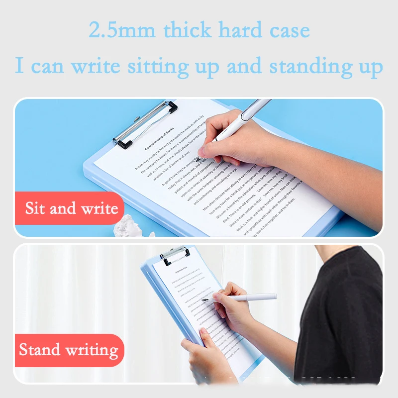 Imagem -04 - Grande Capacidade a4 Clipboards File Folder Box Sturdy Plate Clip Design Multifuncional para Armazenamento Eficiente de Papel para Estudantes