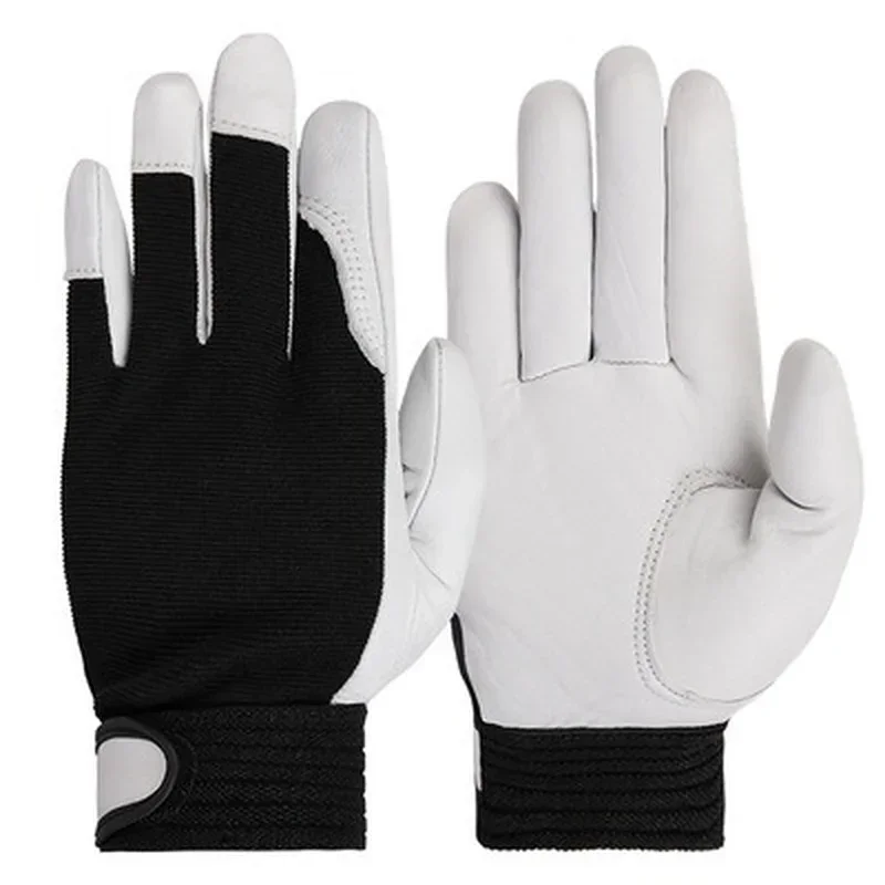 

Thickened Wear-resistant Leather Protective Work Gloves for Labor, Porter Site, Machine Repair, Garden, Riding