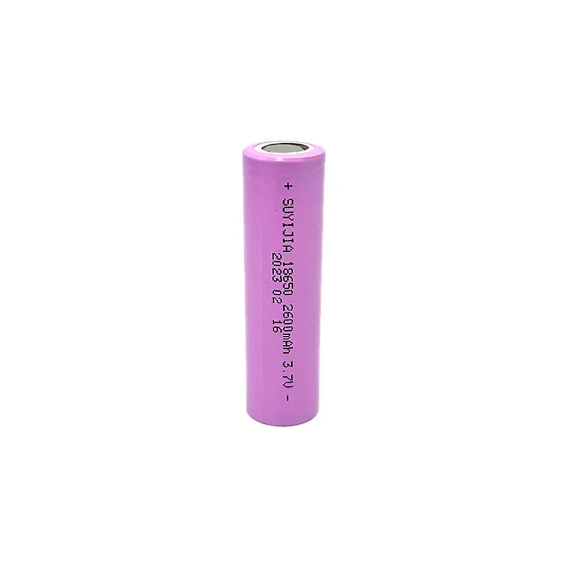 3.7V 2600mAh 18650 real capacity 18650 rechargeable lithium battery suitable for solar lamp flashlight model aircraft model toys