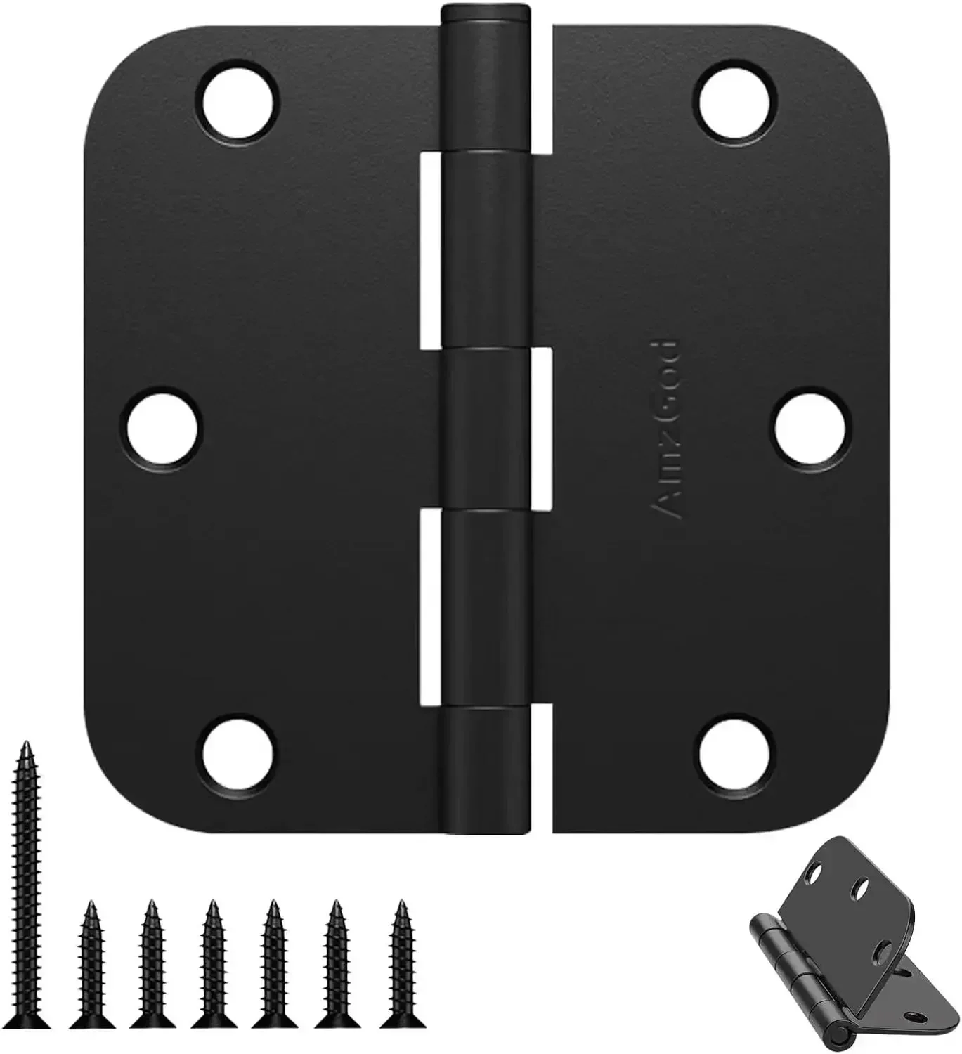 Door Hinges Matte Black - 30 Piece Black Door Hinges 3.5 