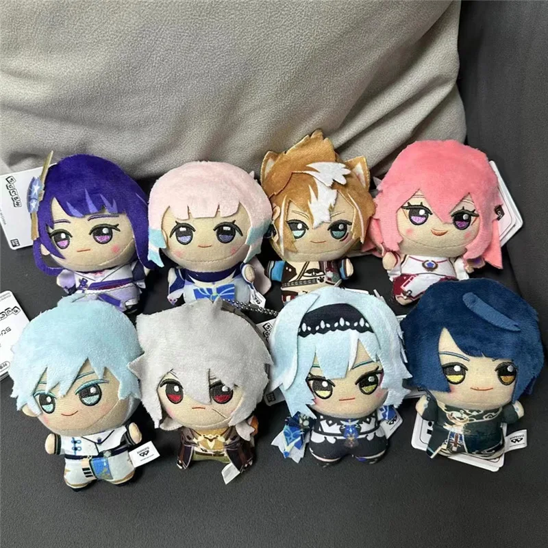 Genshin Impact Fantasy Figurines Q Version of The Big Head Doll Zhongli Yae Miko Chongyun Xingqiu Brithday Gift for Children